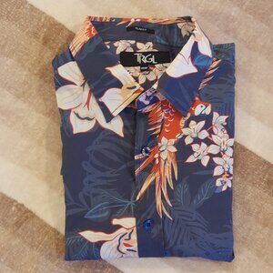 NWOT Men's TRGL Men's Button Down Shirt Size M Slim Fit